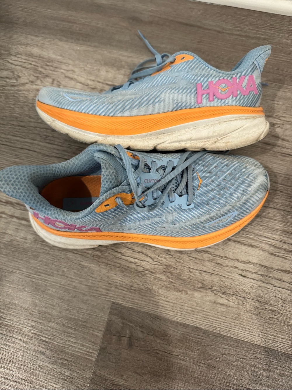 Women’s Hoka Clifton 9 Blue/Pink
